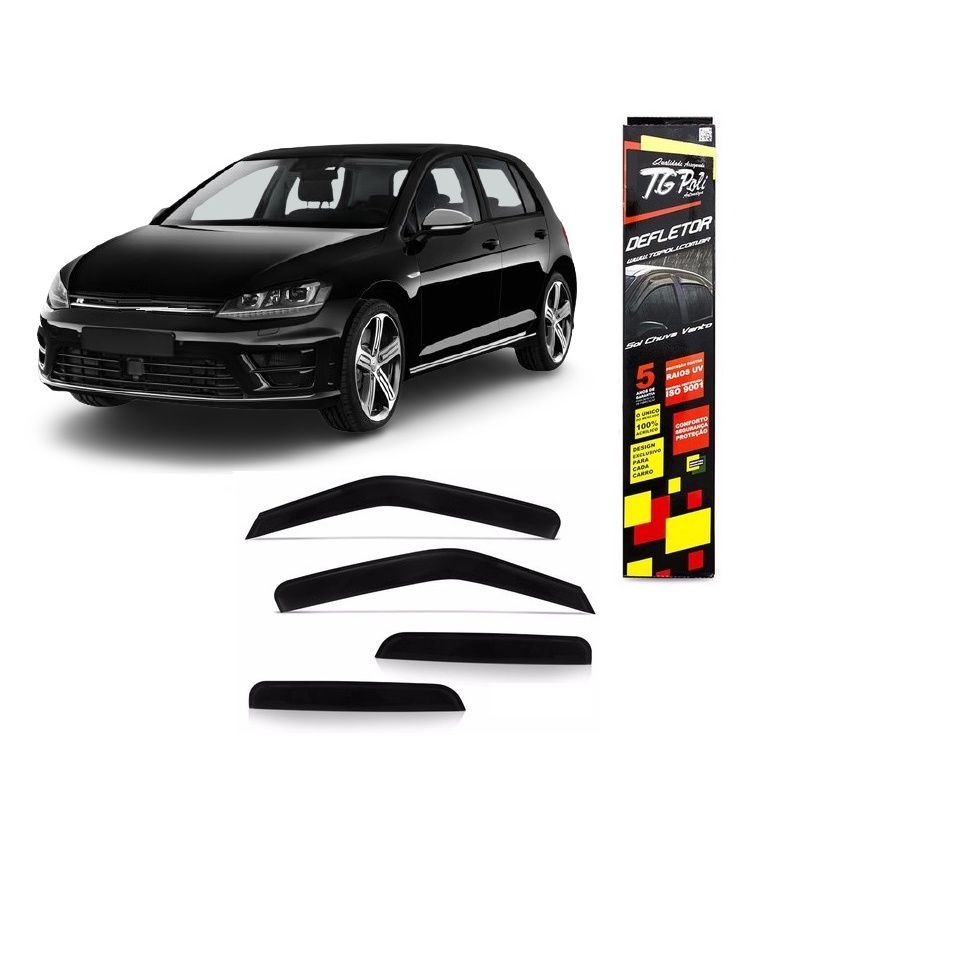 Calha para Carro / Defletor Vw Novo Golf 14/16 Tg poli