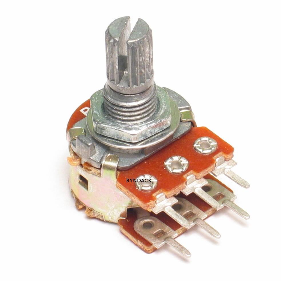 10 Peças de Potenciômetro Linear Duplo 100k L15 Mini WH148-2