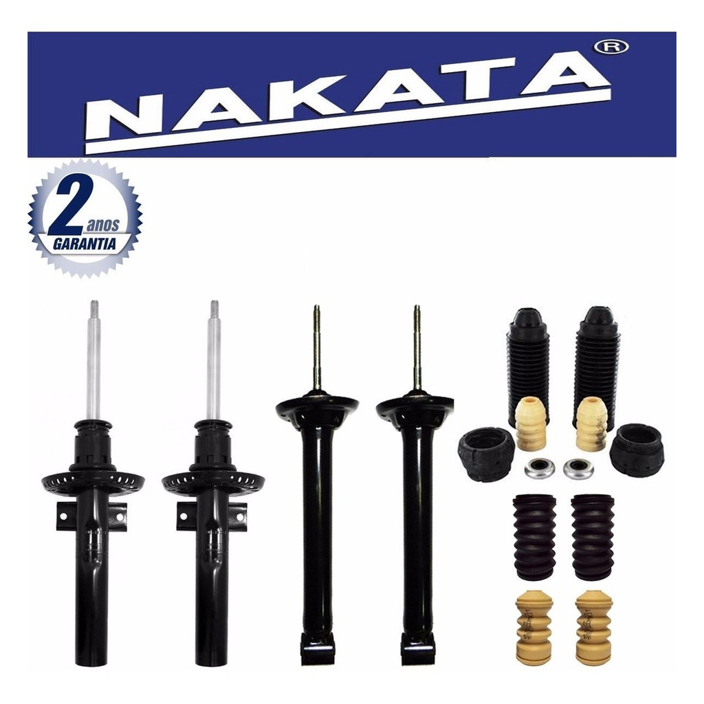 Kit 4 Amortecedor Nakata + Kits Baten Gol Voyage G5 G6 Todos