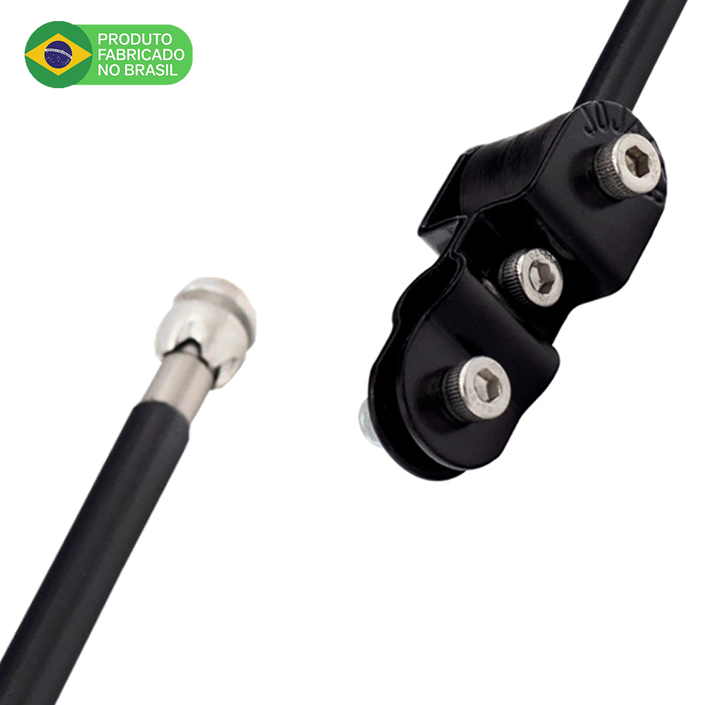 Antena Corta Pipa Moto Retrátil Retrovisor Inox 9/12 Pt HRP5 · foto 2