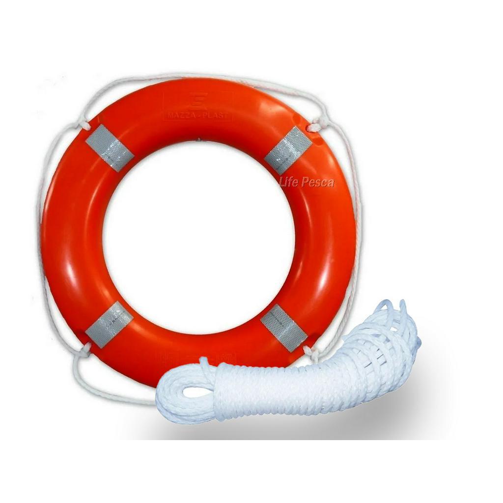 Kit Boia Salva Vidas 70cm 4,0kg Classe I + Corda Retinida 30 mts