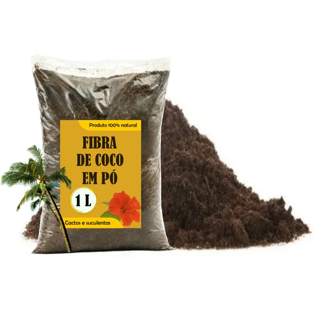 1 L Fibra de Coco em Pó Substrato Suculentas Cactos