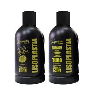 Escova Premium Lisoplastia Alisa Afro 2X500 ML em Oferta na Shopee