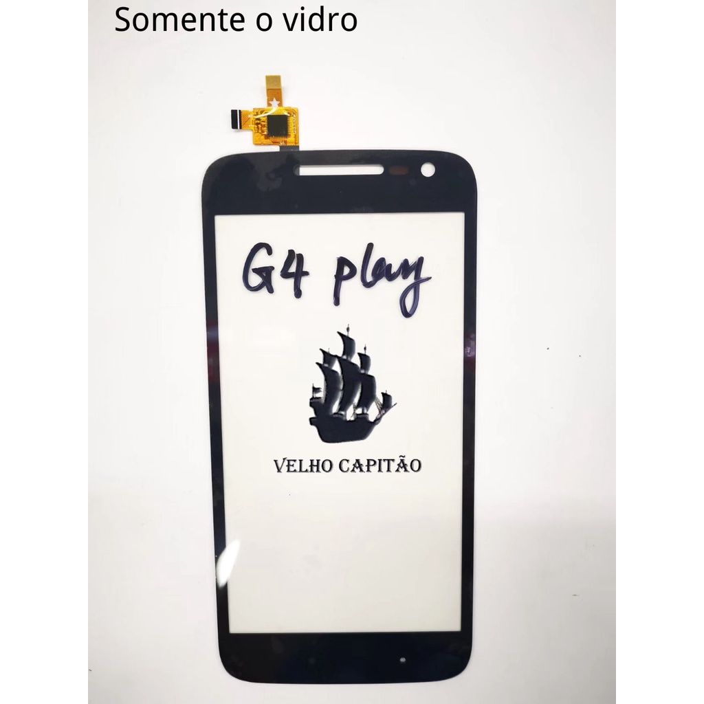 Vidro Frontal Da Tela Celular Moto G4 Play(Somente o vidro para recupera tela com vidro quebrado)