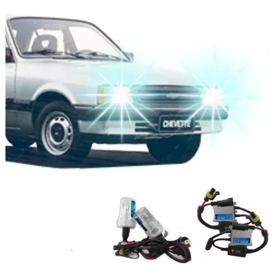 Kit Xenon Gm Chevett 73/93 Farol Baixo E Alto H4/2 6000k
