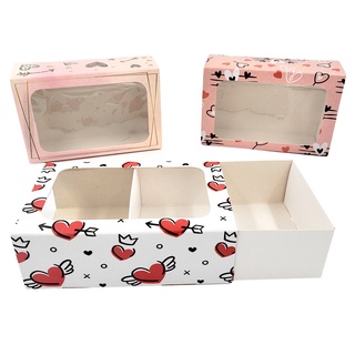 10 Caixas Multiuso C/ Visor dia dos Namorados - Romântica, amor 12x8x4cm