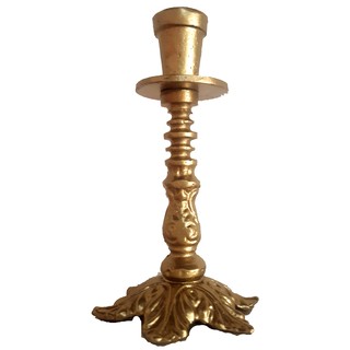 Castiçal Dourado 1 Vela em Metal