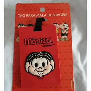 Tag (etiquetas) para mochilas e malas Turma da Mônica licenciadas Mônica Cascão Cebolinha Magali Sansão Mingau