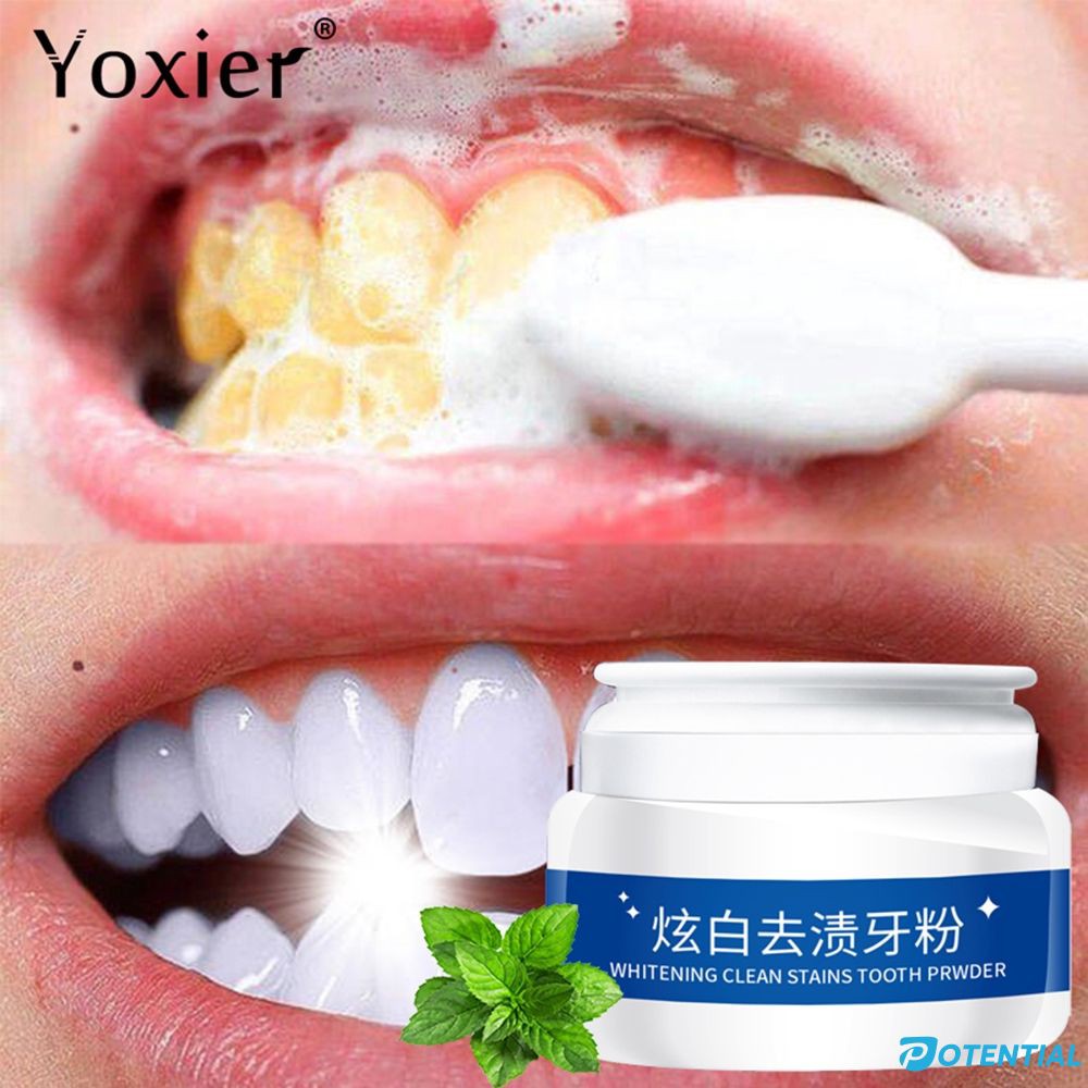 Yoxier Whitening Clean Stains Tooth Powder 30g Protect Bright Teeth Oral Care Teeth Cleaning Fresh Breath Remove Tooth