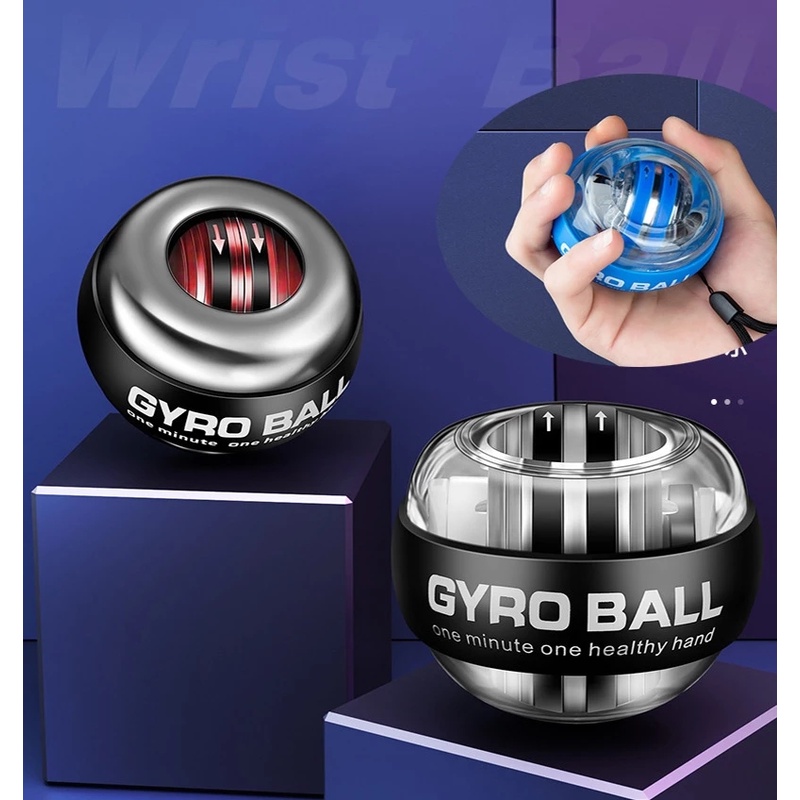 LED Gyroscopic Powerball Autostart Range Gyro Power Wrist Ball With Counter Arm 