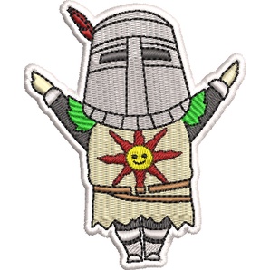 Patch Praise the sun dark soul meme bordado chibi kawaii