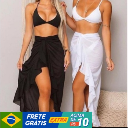 Saida De Praia Longa Canga De Amarrar Pareô envio rápido
