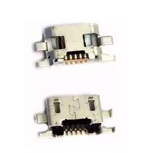Kit 10 Conectores De Carga Moto G2 Xt1068 Xt1069 - Pino Curvado