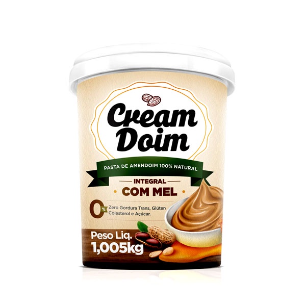 Pasta De Amendoim Com Mel Cream Doim (1,005kg) - Cocada Itapira