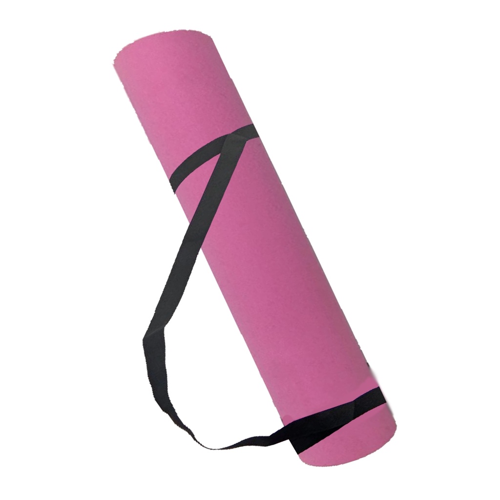 Tapete Colchonete para Yoga 5mm com Alça 170x60cm Rythmoon Rosa