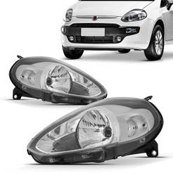 Farol Punto 2012 2013 2014 2015 2016 Foco Simples Cromado