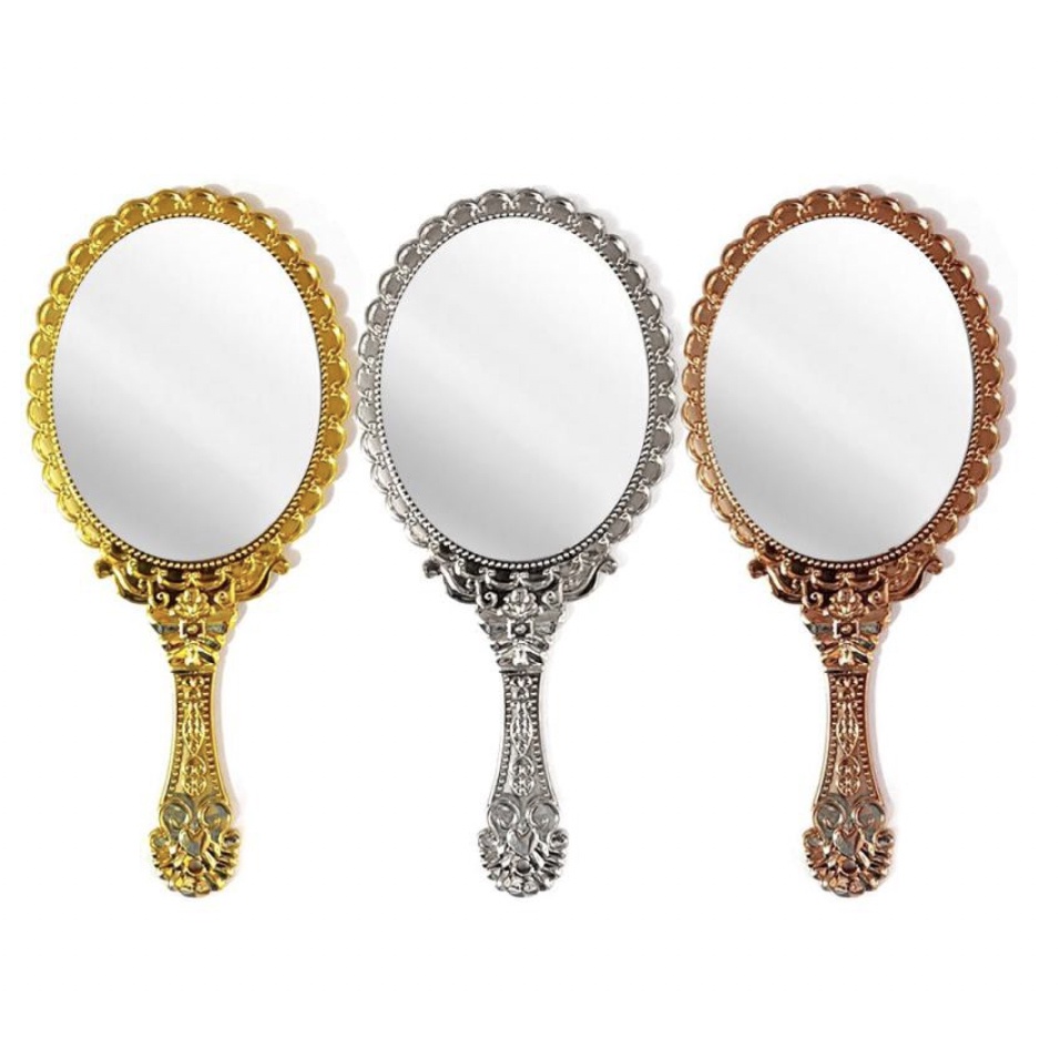 Espelho De Mão Princesas Maquiagem Cílios Vintage Provençal Dourado /Prata Decoração Mesa Princesa Festa lembrancinha em Oferta na Shopee