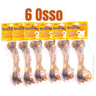 6 Osso Defumado Para Cachorro Natural Fêmur DISTRAÇÃO Pet