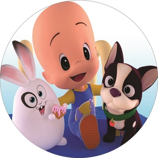 Painel em lona Redondo festa infantil Cuquin em Oferta na Shopee