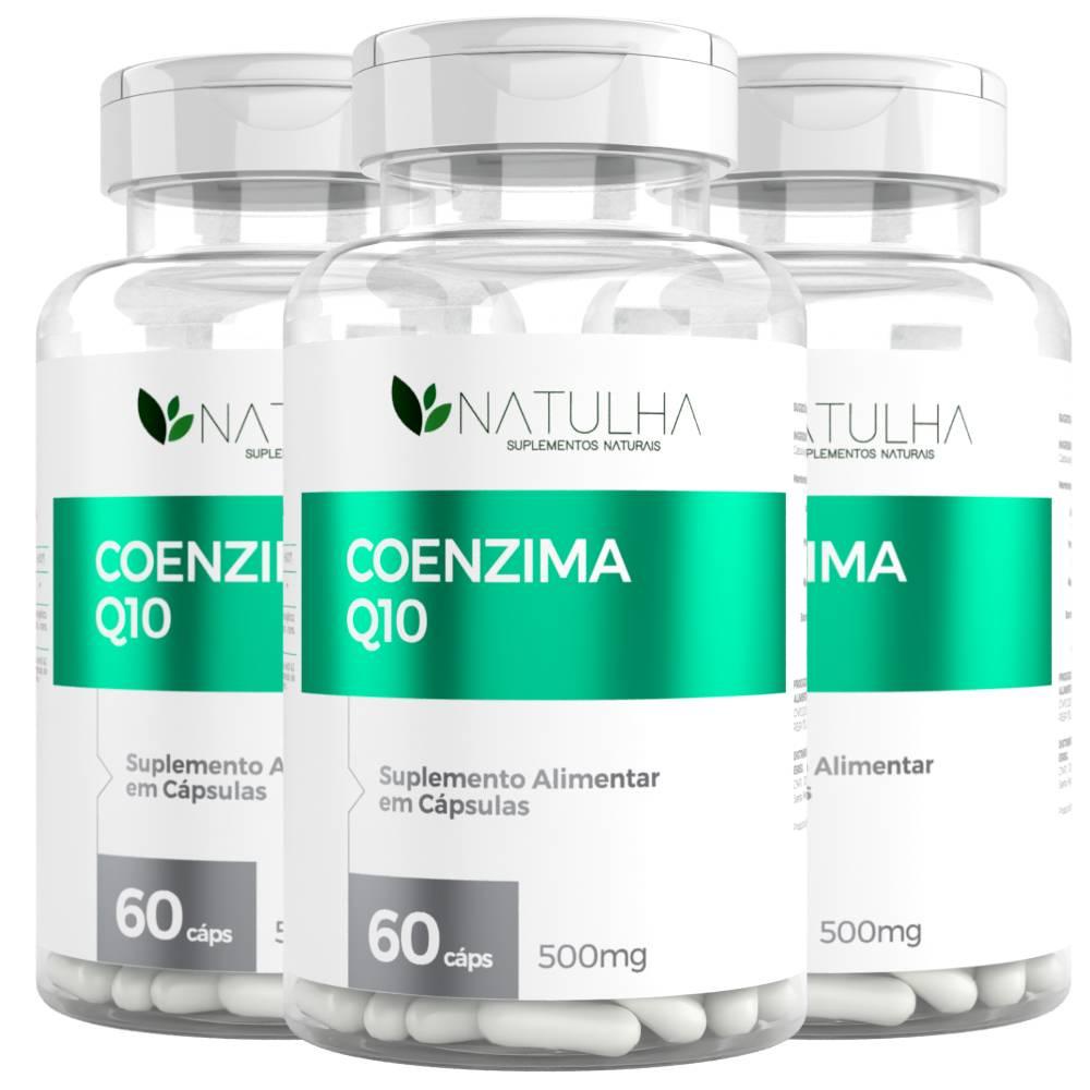 KIT 3X Coenzima Q10 (Ubiquinona) 60 Cápsulas - Natulha