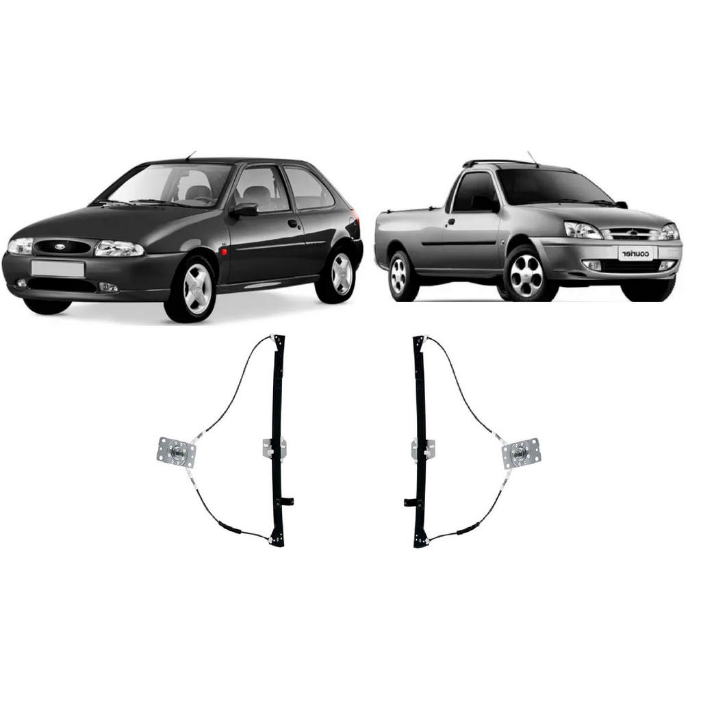 Maquina Vidro Manual Fiesta Street 2 Portas Courier 1997 1998 1999 2000 2001 2002 2003 2004 2005 2006 2007 2008 2009 2
