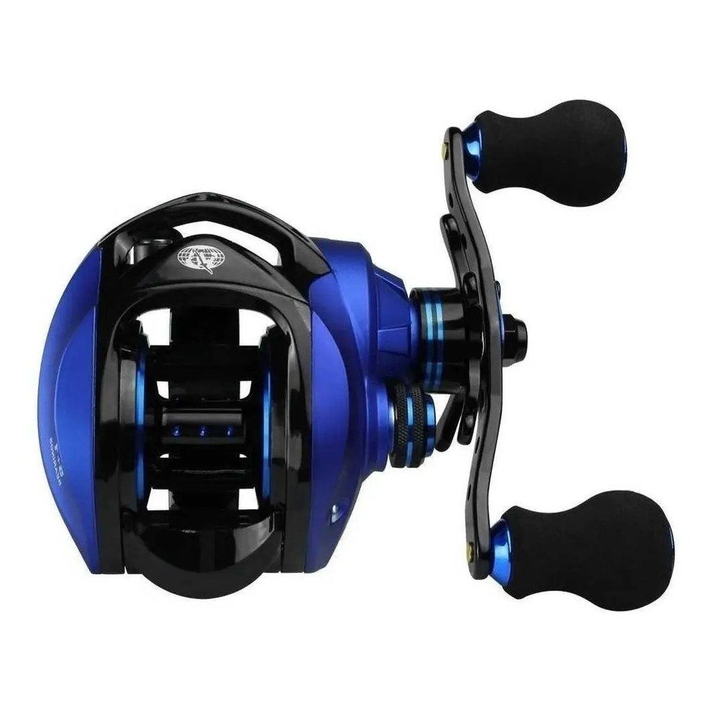 Carretilha Perfil Baixo Coral Azul Direita Albatroz Fishing