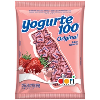 Bala Mastigável Yogurte 100 Original 600g - Dori