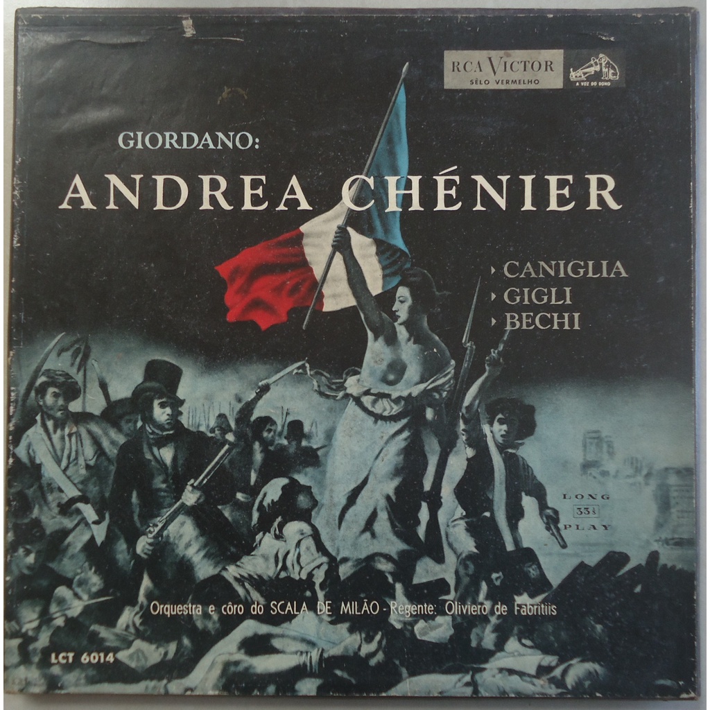 Box Giordano Andrea Chénier 1964 Caniglia Gigli Bechi 2 Disc