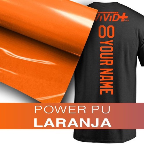 Termocolante Recorte Plotter Camiseta Laranja - 60 Cm 5 Mts