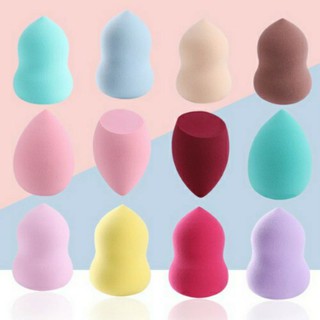 Esponja de Rosto Facial Esponja Para Maquiagem Base e Corretivo Esponjinha Formato Blender Pera, cabaça 360, Chanfrada, gota, corte diagonal, coxinha