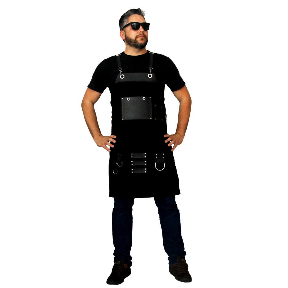 Avental Barbeiro Cozinheiro Churrasco Raspa profissional modelo Levoke