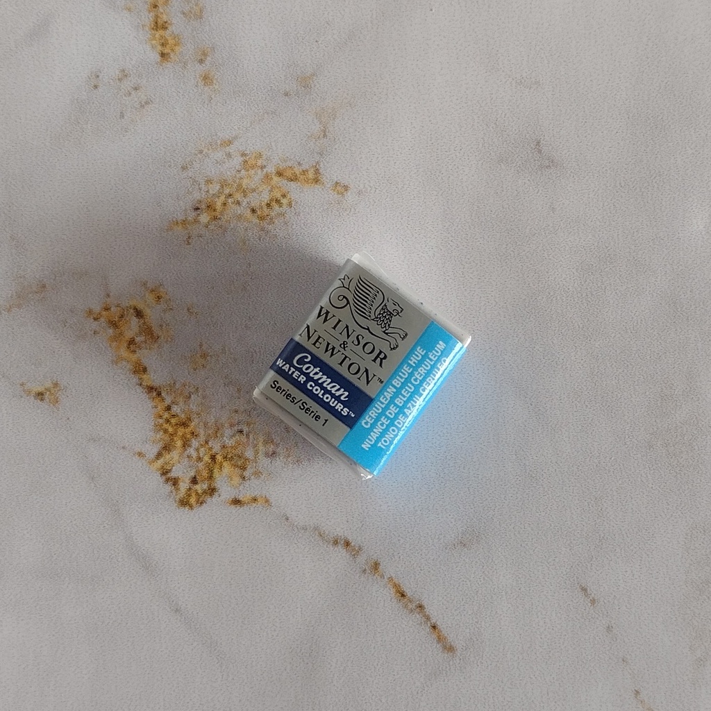 Aquarela Cotman Pastilha 139 Cerulean Blue - Winsor & Newton