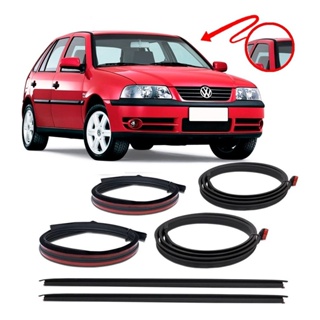 Kit Borracha Pingadeira Friso Teto Gol G3 G4 4 Portas - Par em Oferta na Shopee