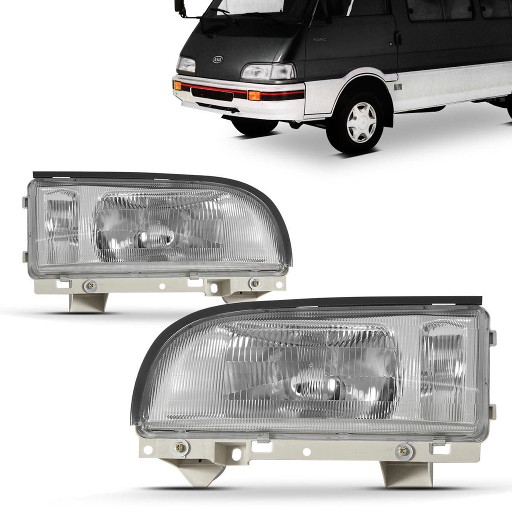 Farol Topic 93 94 95 96 97 98 99 Foco Simples Cromado em Oferta na Shopee