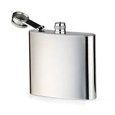 Cantil Porta Bebida De Bolso 240ml Inox - Whisky Vodka Rum REF:02J0