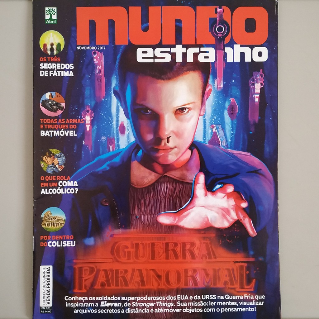 Revista Mundo Estranho Ed NOV Guerra Paranormal Shopee Brasil