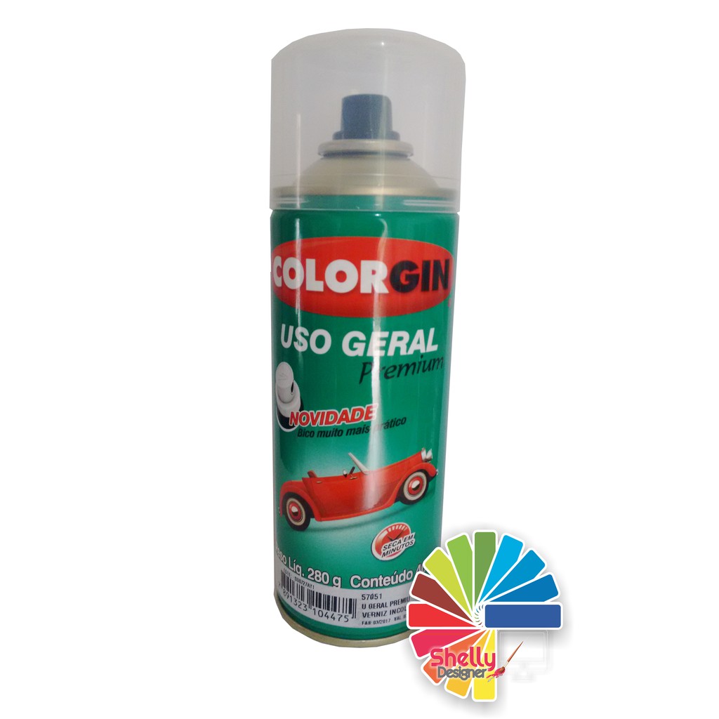 Spray Colorgin Uso Geral Verniz Incolor Sublimação E Raio Uv