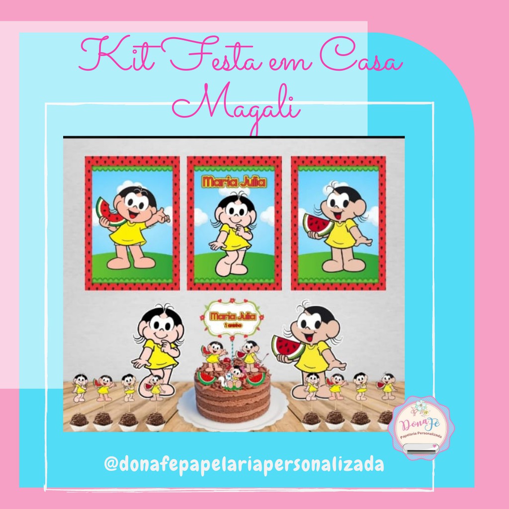Kit De Personalizados Magali Shopee Brasil 9206