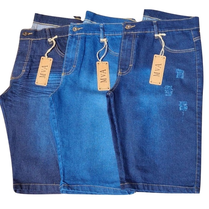 Bermuda Plus Size Masculina Jeans Tamanho Grande Barata