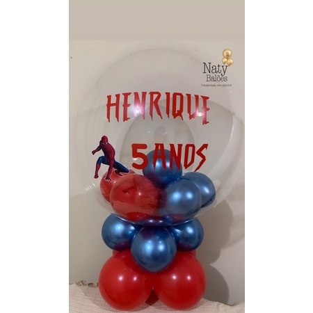Balão Personalizado kit Bubble personagens Decoração de festa em Oferta na Shopee