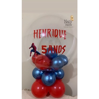 Balão Personalizado kit Bubble personagens Decoração de festa em Oferta na Shopee