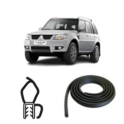 Borracha Do Porta Malas Preta Com Aba Mitsubishi Pajero Tr4