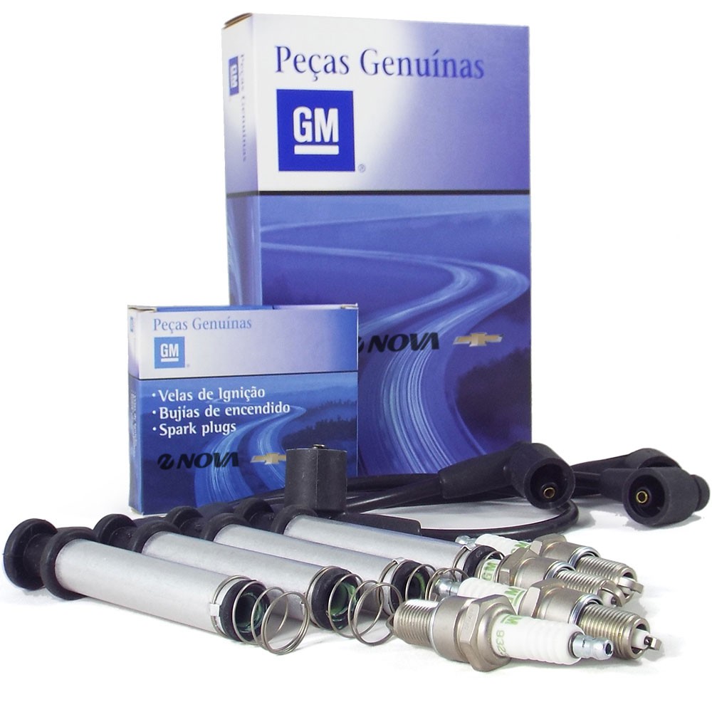 Kit Cabos + Jogo Velas 1.0 Flex Classic / Celta / Corsa Novo em Oferta na Shopee