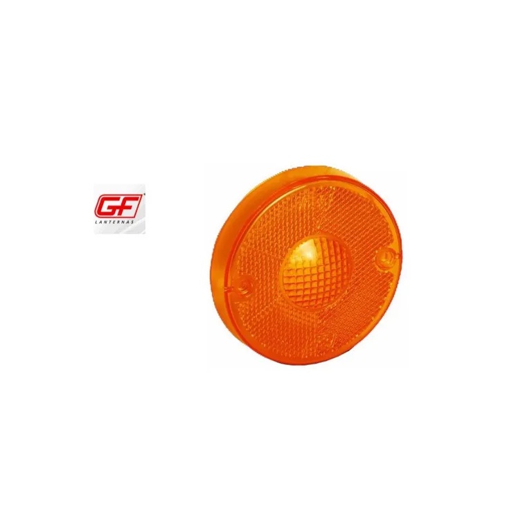 Lente Da Lanterna Lateral Refletiva Randon Âmbar Gf0057am