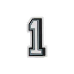 Jibbitz charm numero 1 unico
