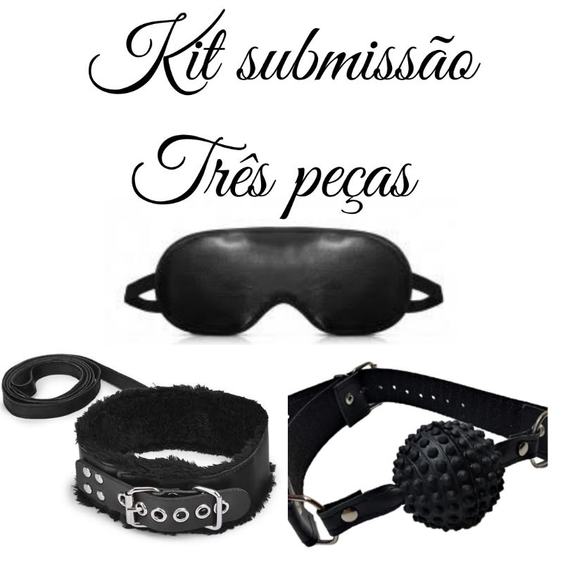 kit submissão sado fetiche  três peças