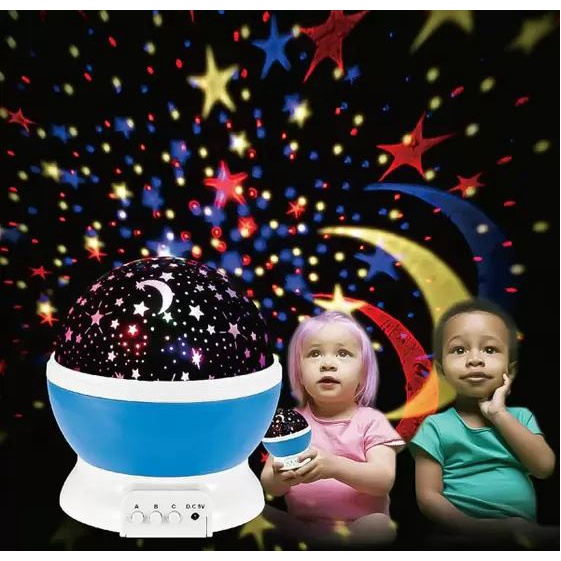 Luminária Abajur Projetor Estrelas Estrelas Céu Iluminado Rotatório Galaxia
