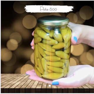 10  un Potes De Vidro 600ml + Tampa dourada Molhos Azeitona Conservas ( chocobraz ) em Oferta na Shopee