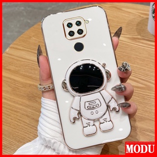 Case Capa Capinha De Celular Para Xiaomi Redmi Note 9 4G Macaron Cor Com Suporte De Astronauta De Alta Qualidade