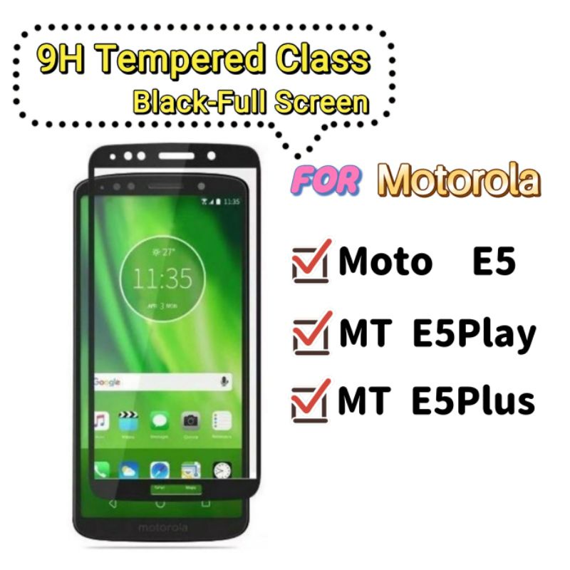 Película Vidro Temperado 3D/9D Motorola Moto E5 E5Play E5Plus G6Play MotoG6 G6 Play Plus